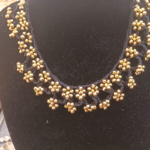 Store Collana due fiori dorati